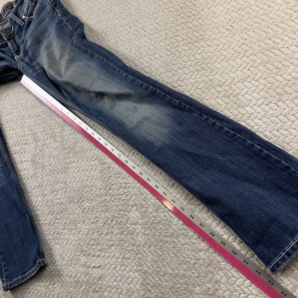Wrangler Denim Cowgirl Jeans‎ Tall Juniors 1/2X34 (27x34) Flap Pocket Western - Picture 12 of 16